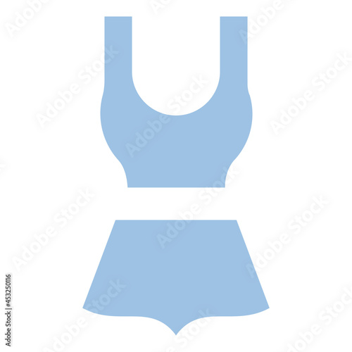 swimming suit flat icon