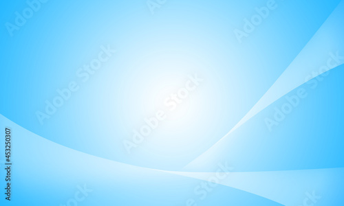 Soft light blue background with curve pattern graphics for illustration.