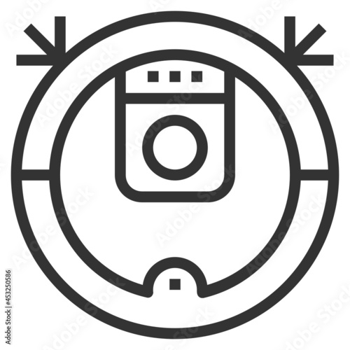 VACUUM CLEANER LINE ICON