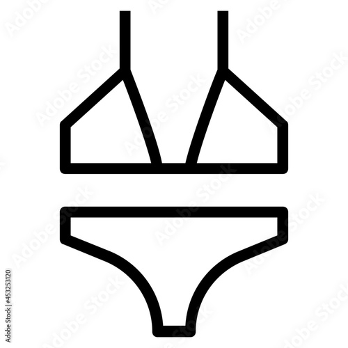 bikini outline icon