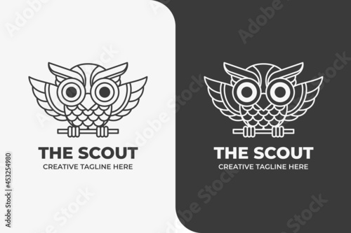 Owl Scout Animal Coloring Book