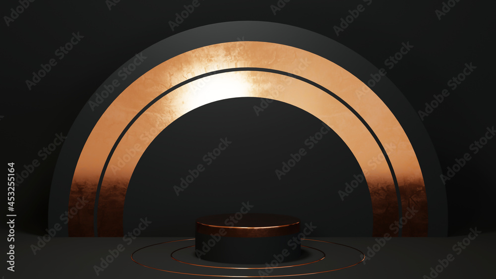 3D rendering of Podium for displaying the skin cream cosmetics decorations. Mockup background for show product. 3D rendering of Podium for displaying the skin cream cosmetics decorations. Mockup background for show product.