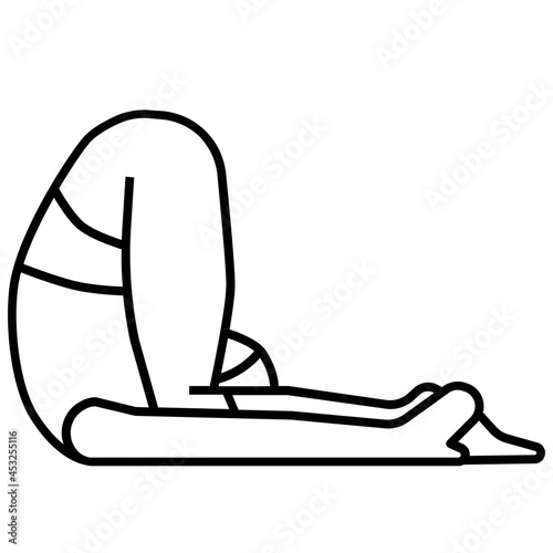 yoga pose icon