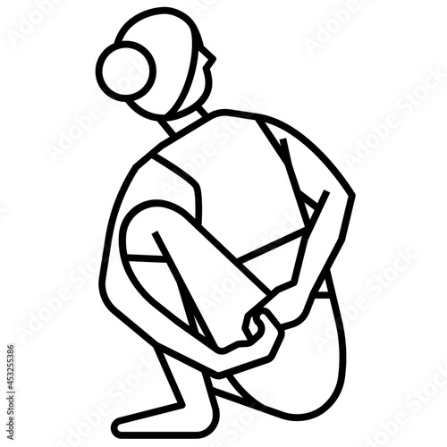 yoga pose icon