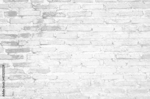 old vintage white brick wall texture background