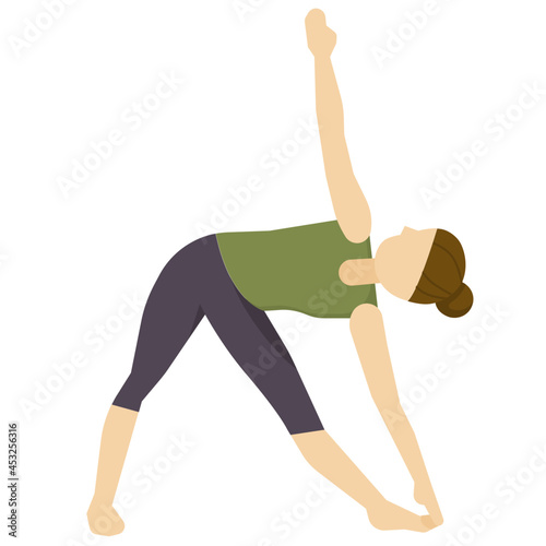 yoga pose flat icon
