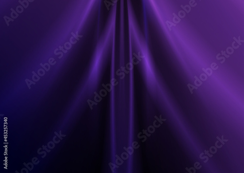 Dark violet glossy smooth waves abstract blurred background. Vector illustration