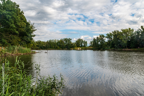 Male Kalisovo jezero lake near Bohumin town in Czech republic photo