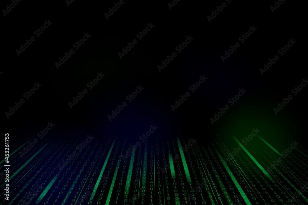 Obraz premium Stream of binary code design