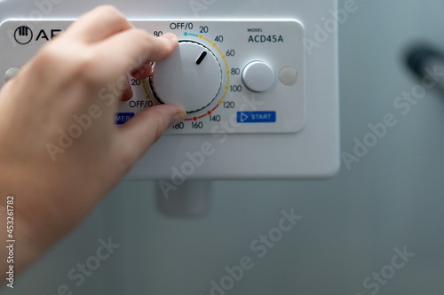 clothes dryer machine with control panel