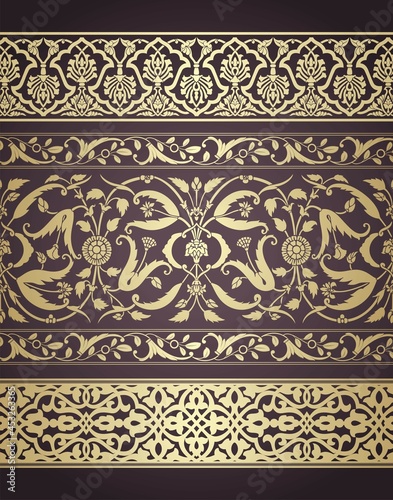traditional paisley floral design , textile , Rajasthan, royal India	