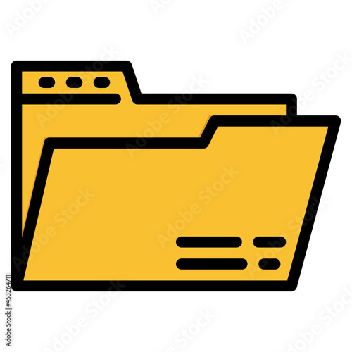 folder line icon