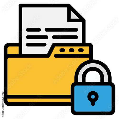 lock line icon