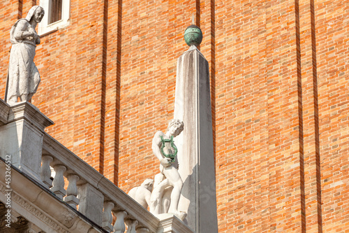 Architecture in St Mark's Square (Piazza San Marco in Italian), Venice, Italy. 