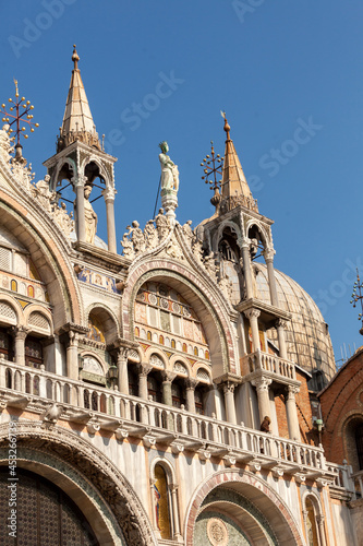 Architecture in St Mark's Square (Piazza San Marco in Italian), Venice, Italy.  © gallofilm