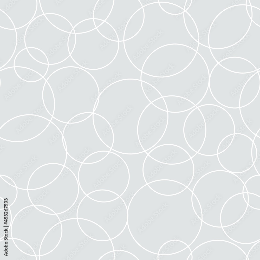 Geometric circles vector seamless pattern design