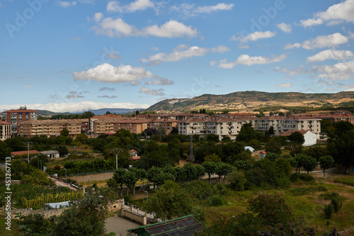 views of the medieval and Romanesque town of Medina de Pomar. Castilla y Leon  Burgos  Spain
