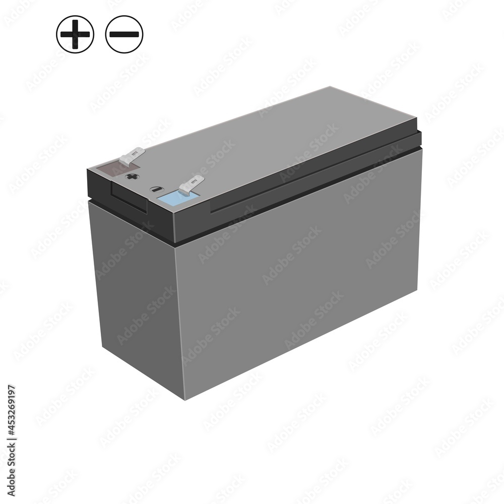 battery for uninterruptible power supply. Vector illustration battery for uninterruptible power supply. Vector illustration
