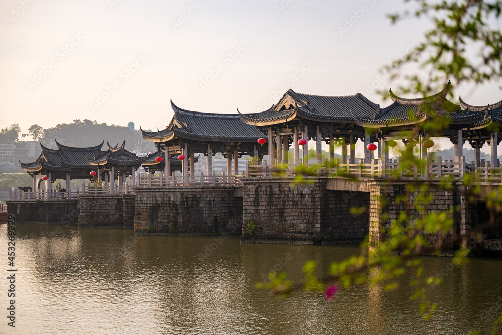 The famous landmark, Guangji Bridge, locates in Chaozhou, Guangdong, China.