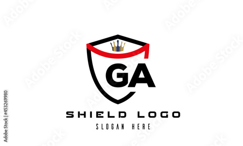 GA king shield latter logo vector Free Download GA king shield latter logo vector - GFXLoad