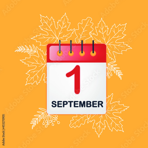 first day of september autumn calendar