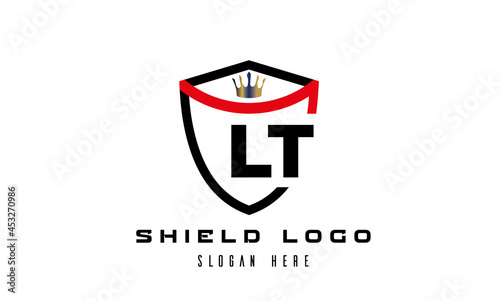 Free Download LT king shield latter logo vector - GFXLoad