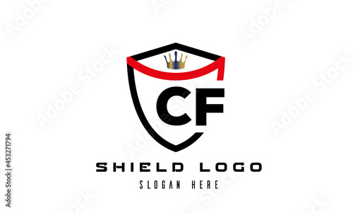 Free Download CF king shield latter logo vector - GFXLoad