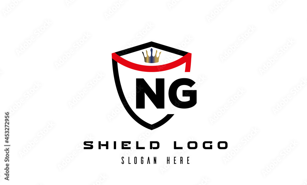 Obraz premium king shield NG latter logo