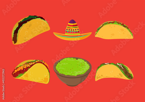 taco guacamole and hat