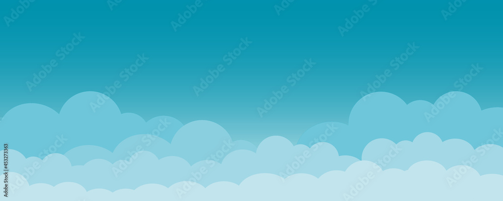 Sky and clouds, Nature background, Concept for brochures, book covers, notebooks background, magazine, business card, branding, banners, space for the text, design style.