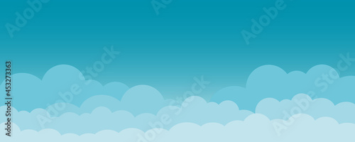 Sky and clouds, Nature background, Concept for brochures, book covers, notebooks background, magazine, business card, branding, banners, space for the text, design style.