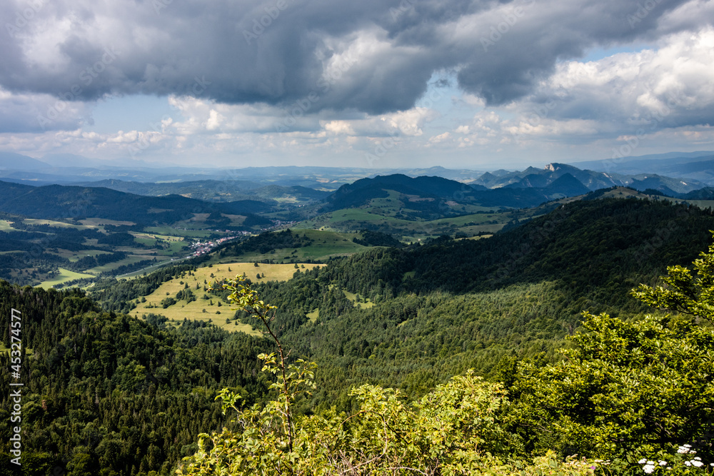 Fototapeta premium Krajobraz górski Pieniński Park Narodowy