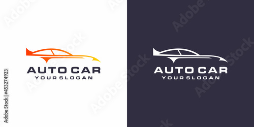 automotive car logo design template