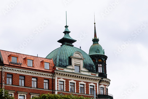 Photography Commercial banner hanging from a building facade