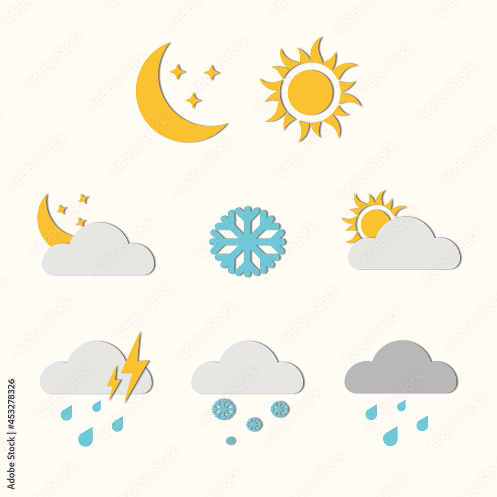 Fototapeta premium weather icons