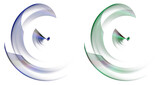  Graphic design elements set. Logo, symbol, sign, icon. 3d rendering. 3d illustration.