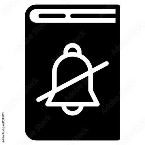silent glyph icon