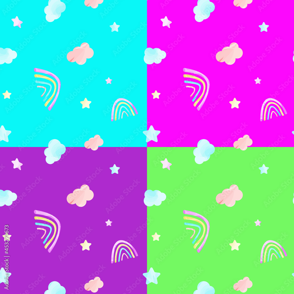 a set of childrens backgrounds