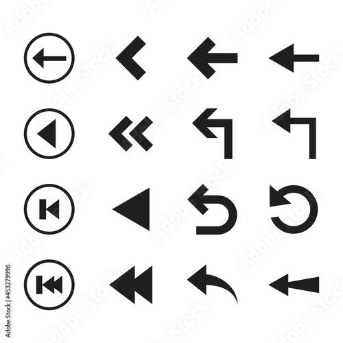 Free Download Black flat design arrows collection. - GFXLoad