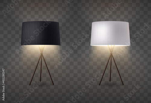 Table Lamp Transparent Composition