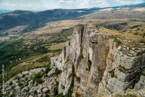 Beautiful mountain landscape with rock formations. Stolo - Ponor Mountain, Bulgaria © Kalina