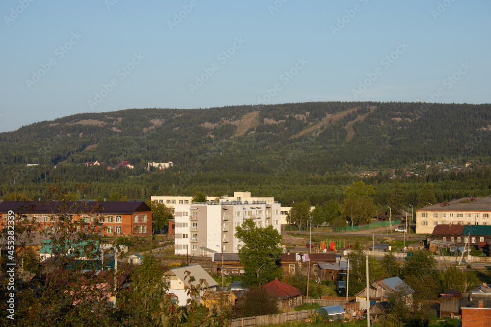 Naklejka premium Поселок Уралец, пригород Нижнего Тагила, Свердловская область.