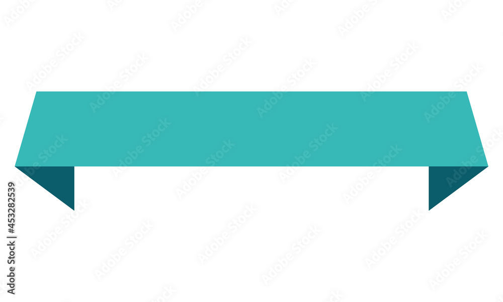 Fototapeta premium simple vector green label banner on white background