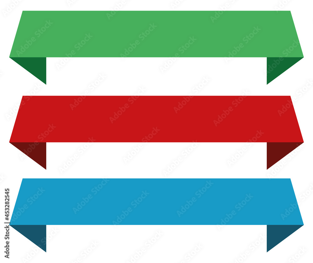 simple vector label banner on white background simple vector label banner on white background