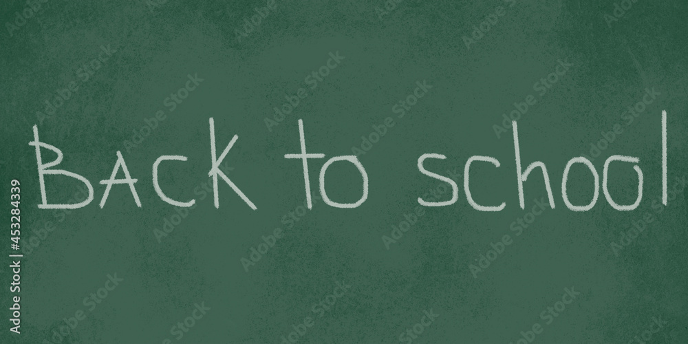 Obraz premium back to school on a blackboard