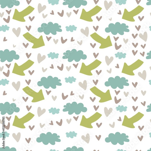 Seamless pattern childrens illustration