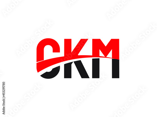 CKM Letter Initial Logo Design Vector Illustration photo