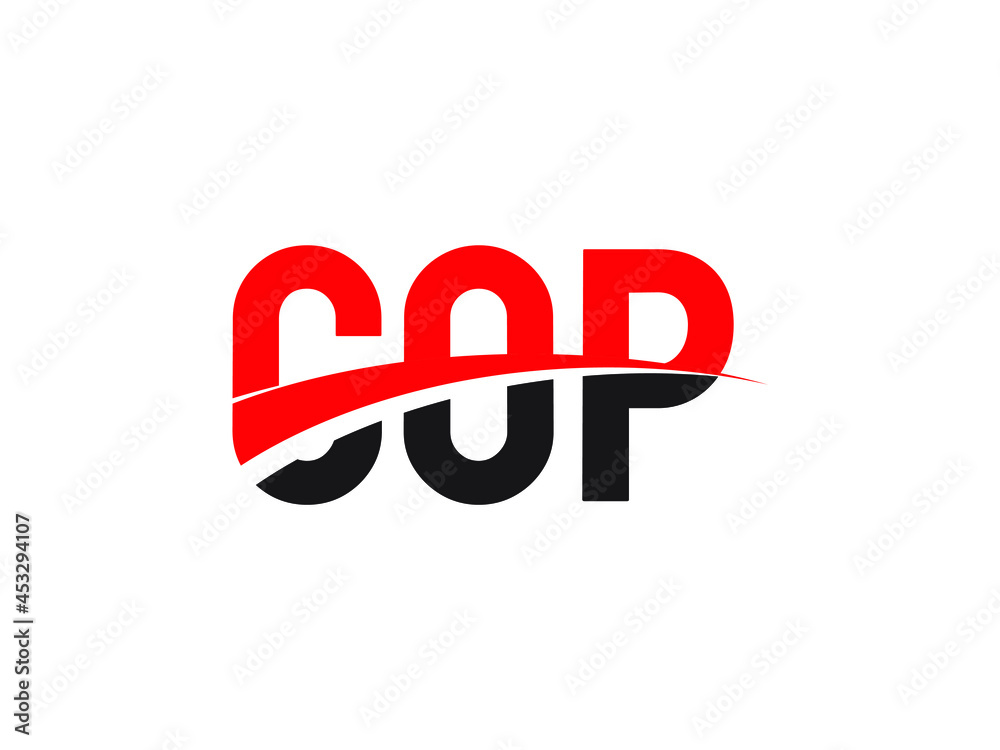 COP Letter Initial Logo Design Vector Illustration COP Letter Initial Logo Design Vector Illustration