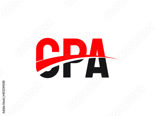 CPA Letter Initial Logo Design Vector Illustration