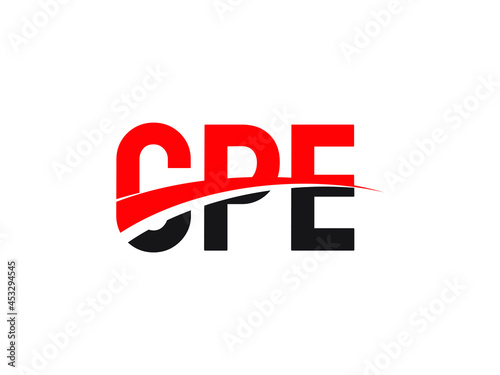 CPE Letter Initial Logo Design Vector Illustration